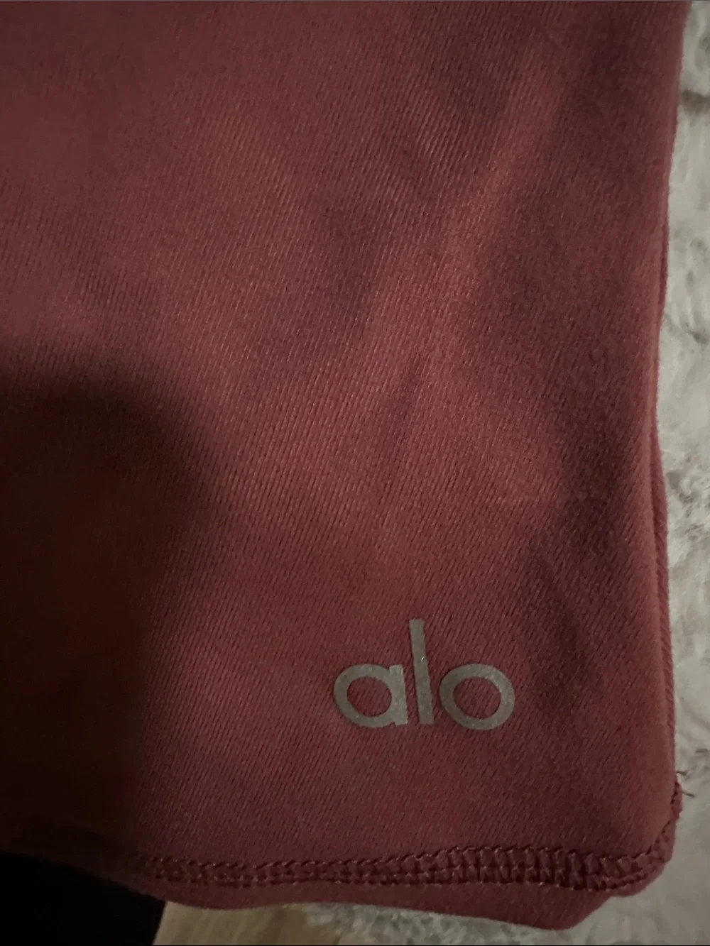 ALO Yoga Burgundy Mesh Racerback Tank Top